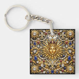 Porte-clefs Le Roi Soleil Versailles français orné
