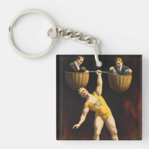 Porte-clefs Le Sandow Eugen Sandow Vaudeville Weightlifter