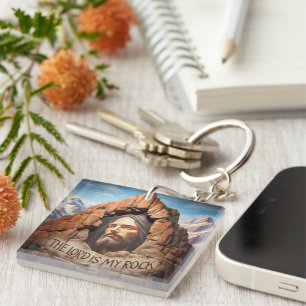 Porte-clefs Le Seigneur Est Mon Rocher