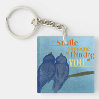 Porte-clefs Le sourire quelqu'un pense à vous