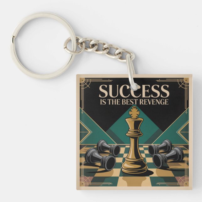 Porte-clefs Le succès est la meilleure revanche (Devant)