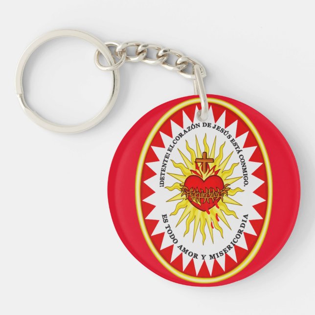 Porte-clefs Le Très Saint Cœur de Jésus (Devant)