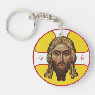 Porte-clefs Le Visage Du Christ Icône Orthodoxe