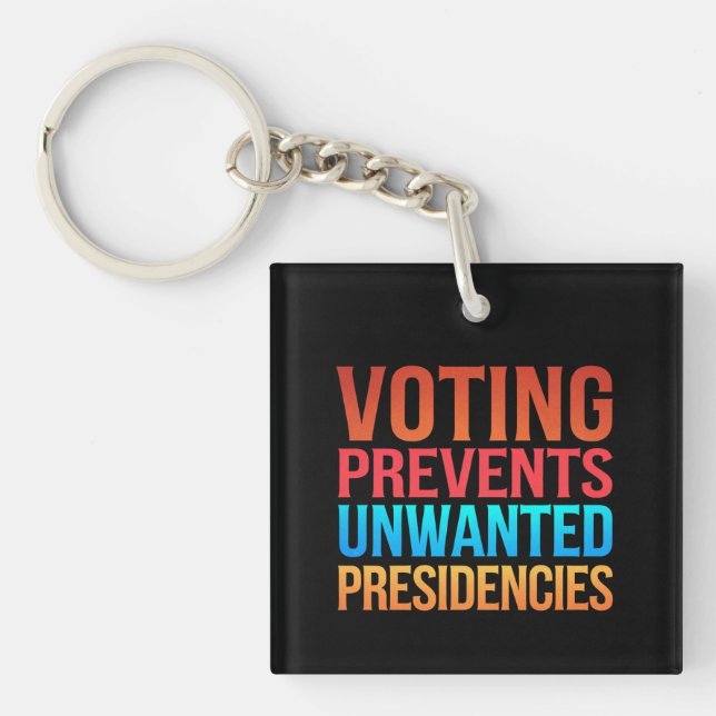 Porte-clefs Le vote empêche l'élection de présidences indésira (Devant)