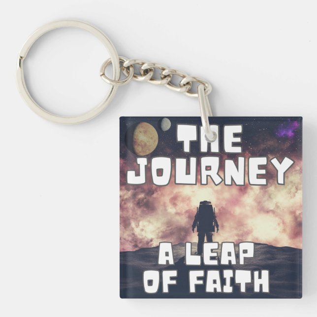 Porte-clefs Le voyage - Un saut de foi (Devant)