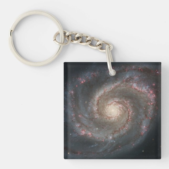 Porte-clefs Le Whirlpool Galaxy M51 & Companion dans l'espace (Devant)