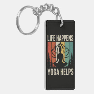 Porte-clefs Le Yoga Aide à Vivre