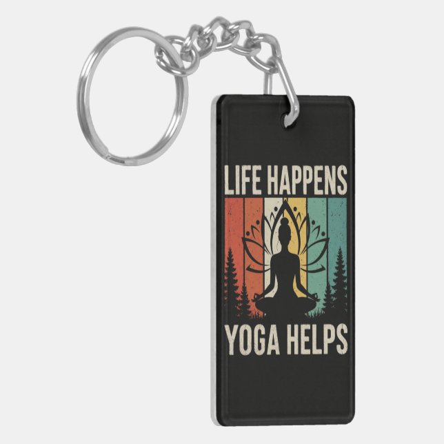 Porte-clefs Le Yoga Aide à Vivre  (Devant gauche)