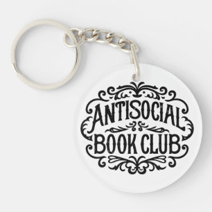 Porte-clefs Lecteur introverti du club de livre antisocial