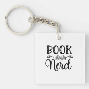 Porte-clefs Lecture Art Book Nerd