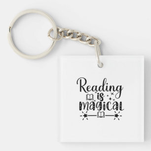 Porte-clefs Lecture Art Lecture est magique