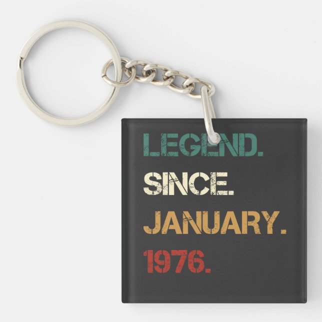 Porte-clefs Legend Since JANUARY 1976 (Devant)