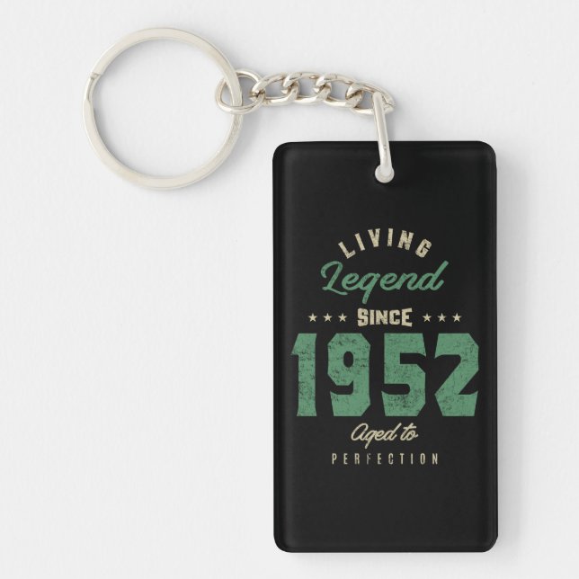 Porte-clefs Légendes Depuis 1952 Cadeau Anniversaire (Devant)