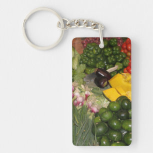 Porte-clefs Légumes frais Ripe Garden Marché mixte de récolte
