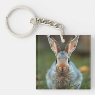 Porte-clefs "L'élégance bleue : le lapin russe"