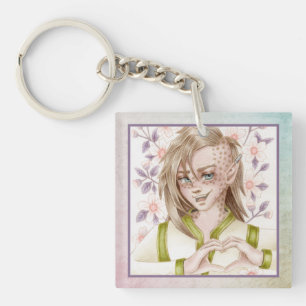 Porte-clefs L'elfe du cœur d'amour