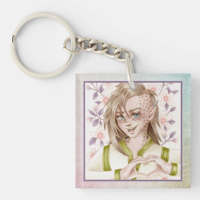 Porte-clefs L'elfe du cœur d'amour (Devant)