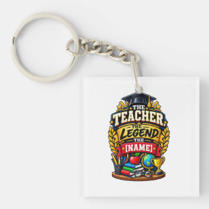 Porte-clefs L'enseignant La Légende Éducateur Personnalisé