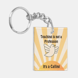 Porte-clefs L'enseignement est un Porte - clé acrylique appela