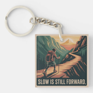Porte-clefs Lent Est Toujours Vers L'avant