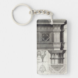 Porte-clefs L'Entablature et le capital gothiques
