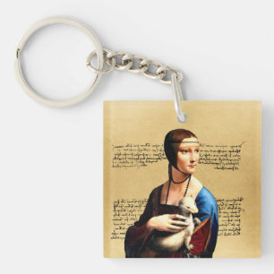 Porte-clefs Léonard de Vinci Lady avec Ermine