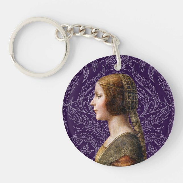 Porte-clefs Leonardo da Vinci Portrait La Bella Principessa (Devant)