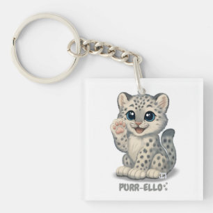 Porte-clefs Léopard des neiges - Purr-ello
