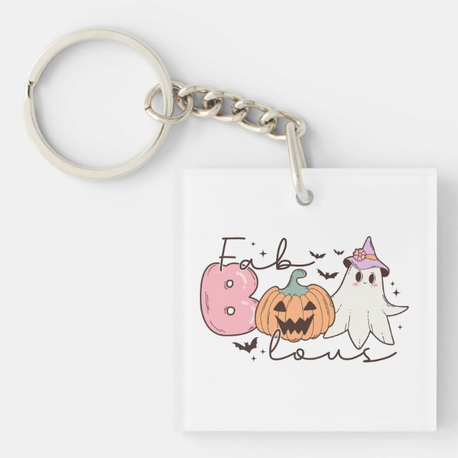 Porte-clefs Leopard Fab Boo Lous Halloween (Devant)