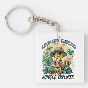 Porte-clefs Leopard Gecko Jungle Explorer : Aventure sauvage