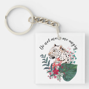 Porte-clefs léopard, museau léopard, floral, Botanique,