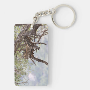 Porte-clefs Leopard sur un arbre