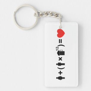 Porte-clefs L'équation d'amour pour les hommes