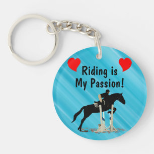 Porte-clefs L'équitation est mon porte - clé de cheval de