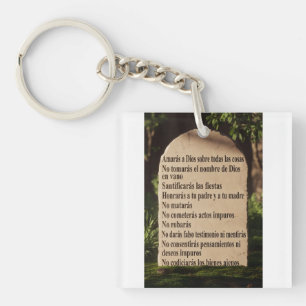 Porte-clefs Les 10 commandements