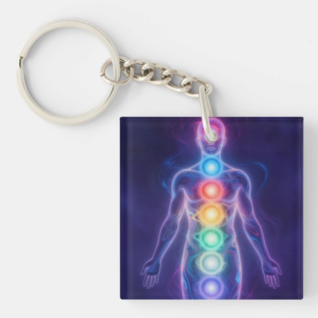 Porte-clefs Les 7 chakras (Devant)