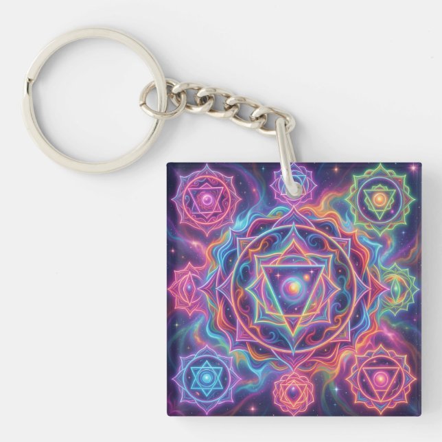 Porte-clefs Les 7 Chakras´10 (Devant)