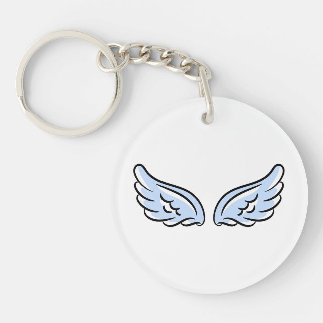Porte-clefs Les ailes du petit ange mignon (Devant)