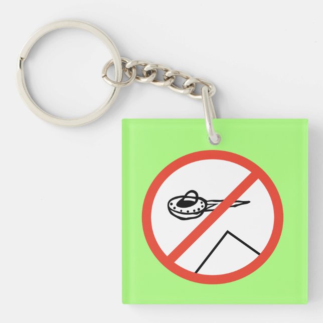 Porte-clefs Les aliens n'ont pas construit des pyramides (Devant)