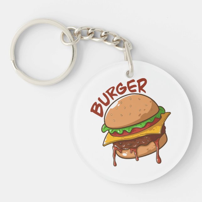Porte-clefs Les amateurs de hamburgers (Devant)