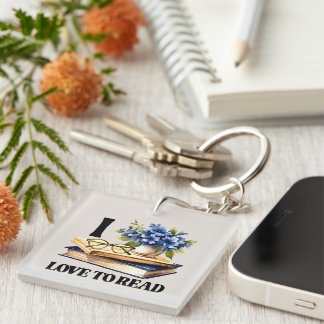 Porte-clefs Les amateurs de lecture adorent l'art des mots