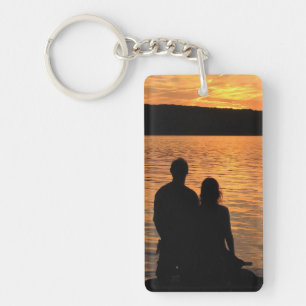 Porte-clefs Les amoureux du lac Sunset