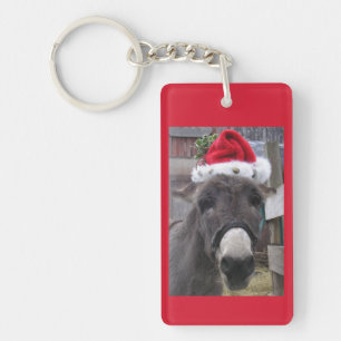 Porte-clefs "Les ânes font de superbes Santas !"