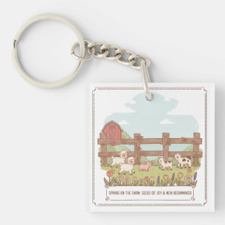 Porte-clefs les animaux de la ferme