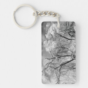 Porte-clefs les arbres l'hiver
