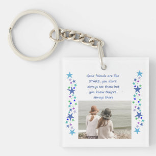 Porte-clefs Les bons amis sont comme des photos personnalisées