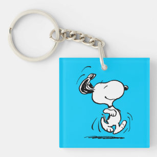 Porte-clefs Les cacahuètes  Snoopy Happy Dance