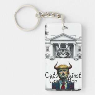 Porte-clefs Les chats contre la corruption