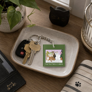 Porte-clefs Les chats sont aux commandes