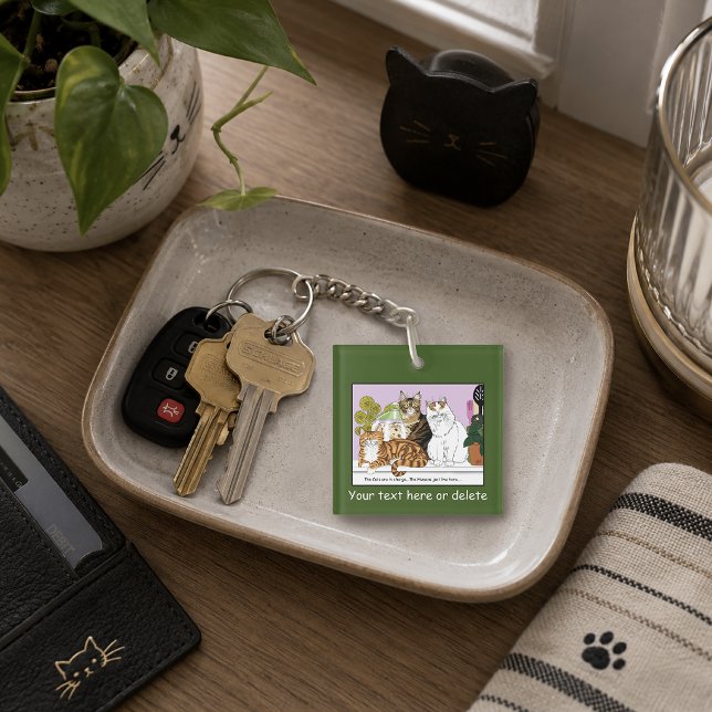 Porte-clefs Les chats sont aux commandes (Créateur téléchargé)